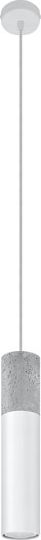 Lampa wisząca Lumes Biała loftowa lampa wisząca tuba - EX568-Borgis