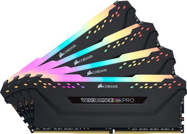 Pamięć Corsair Vengeance RGB PRO, DDR4, 64 GB, 3200MHz, CL16 (CMW64GX4M4E3200C16)