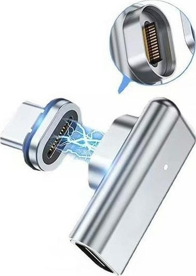 Beline Adapter magnetyczny USB-C 100W srebrny/silver DAC BLNAM01