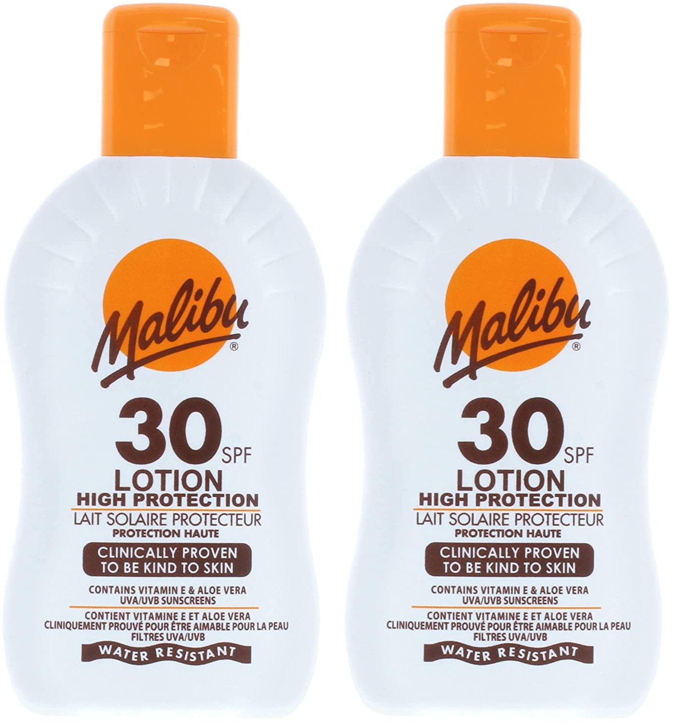 Malibu Protective Lotion SPF30 Wodoodporny Balsam 200ml x2szt