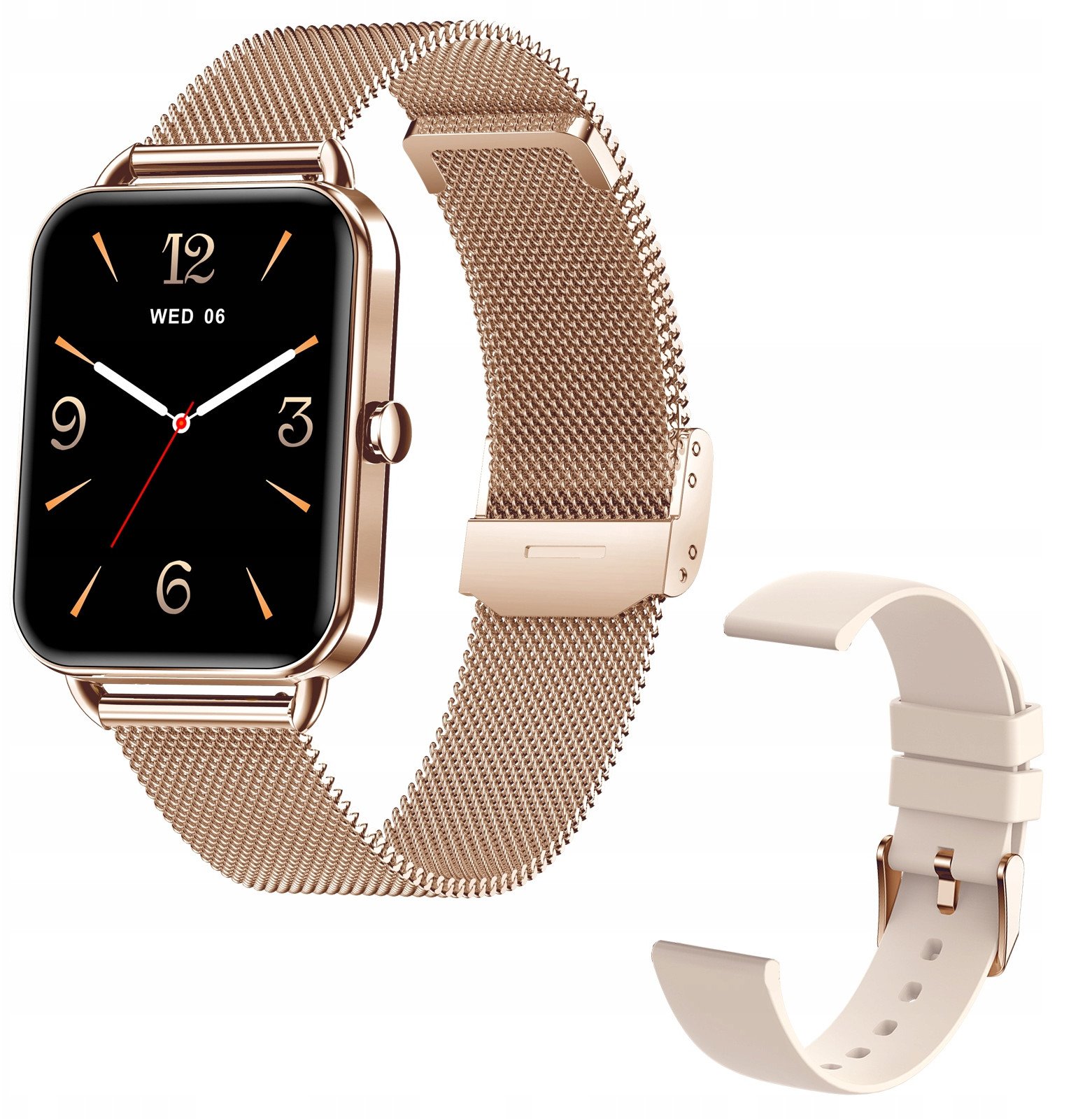 Smartwatch zegarek damski DA02 złoty AMOLED