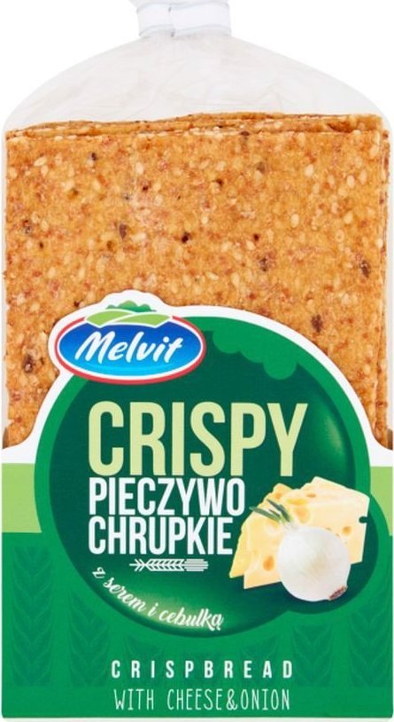 Melvit Crispy Pieczywo chrupkie z serem i cebulką 130 g