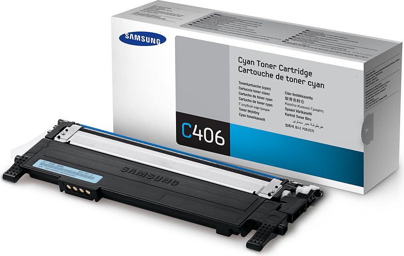 Toner Samsung CLT-C406S Cyan Oryginał (CLT-C406S/ELS)