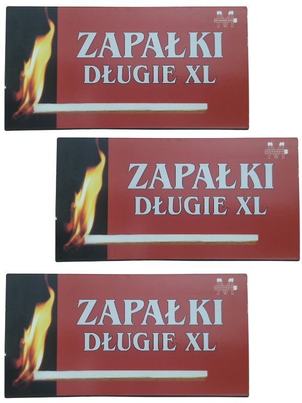 Momonegro zapałki do podpalania kominka długie xl 9cm ok. 40szt