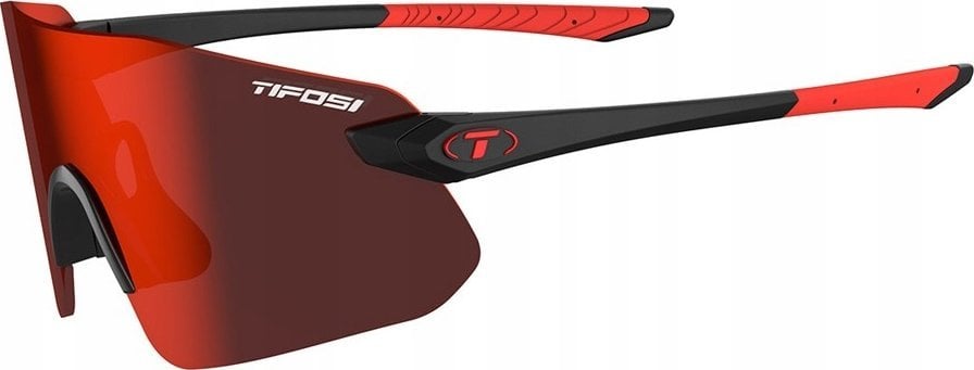 TIFOSI Okulary TIFOSI VOGEL SL matte black (1szkło Smoke Red 15,4% transmisja światła) (NEW)