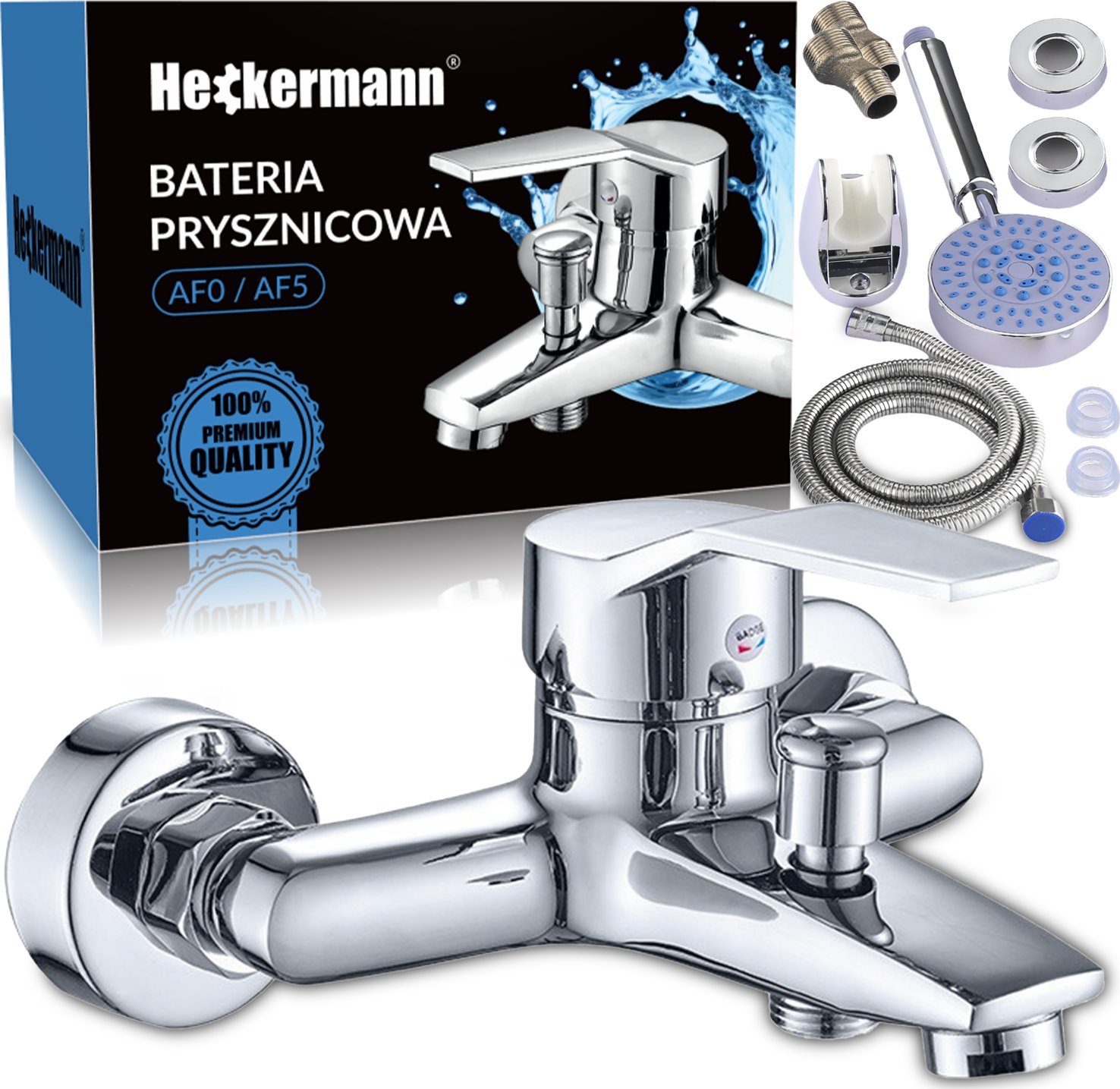 Bateria wannowa Heckermann Bateria Wannowa Ścienna Heckermann Af5