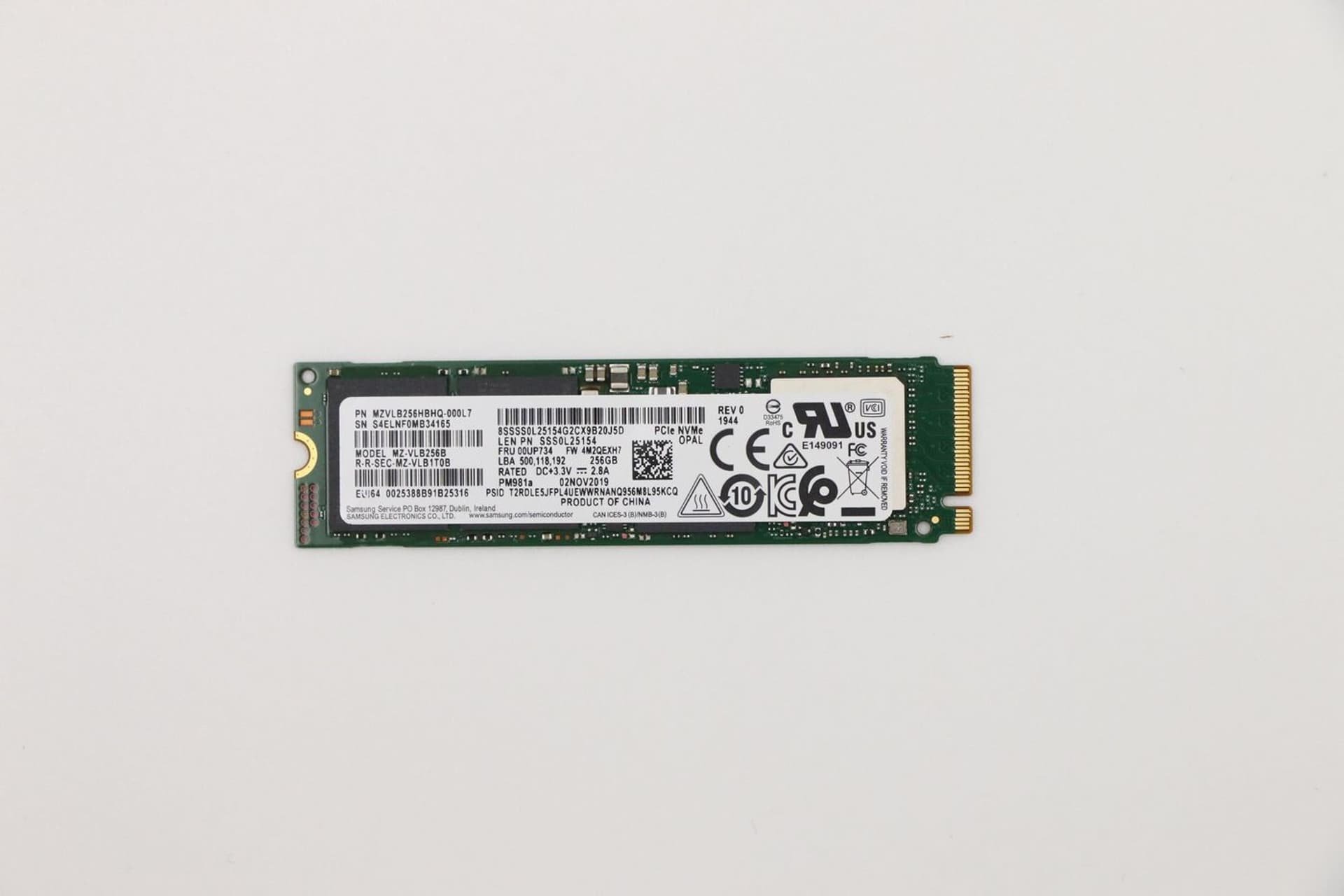 Lenovo SSD M.2 2280 PCIe NVMe 256GB