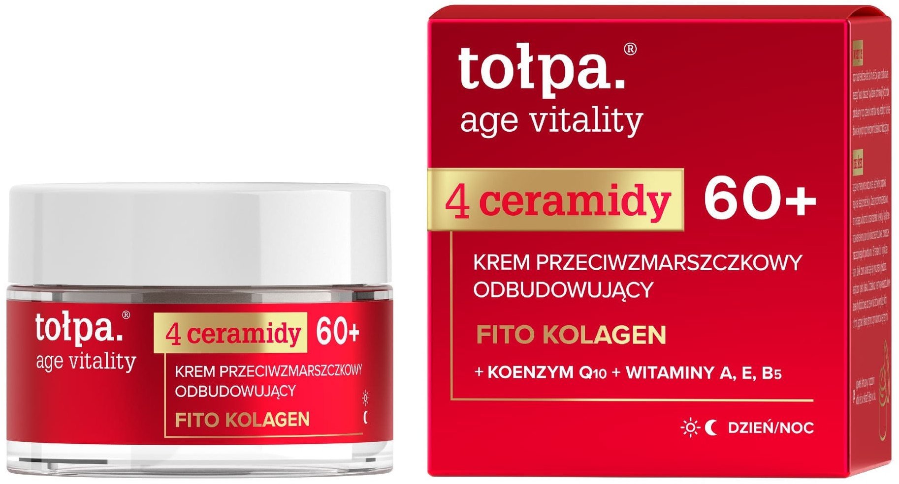 TOŁPA Age Vitality Krem przeciwzmarszczkowy odbudowujący 60+ 50 ml