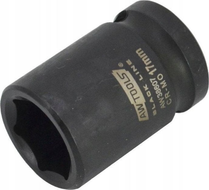 AWTools AWTOOLS NASADKA UDAROWA SZEŚCIOKĄTNA 1/2" KRÓTKA 19mm BLACK LINE