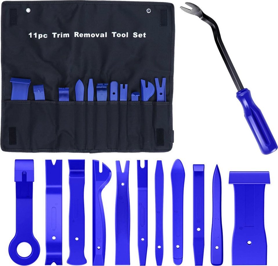 Verk Zestaw ściągacze otwieraki dźwignie do tapicerki klucze pokrowiec 11 sztuk Zestaw ściągacze otwieraki dźwignie do tapicerki klucze pokrowiec 11 s