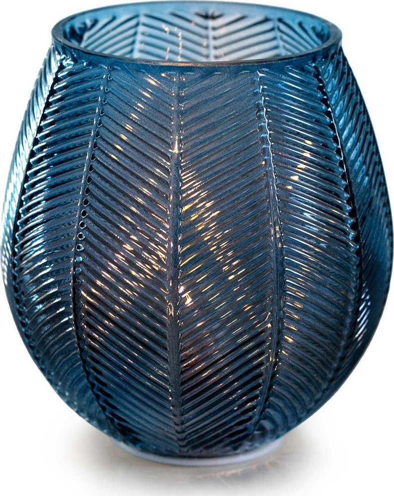 AmeliaHome AmeliaHome Lampion dekoracja LED MURCIA 16X17,5 granatatowy