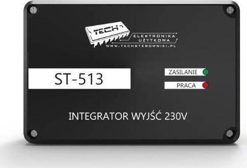 Tech integrator wyjść ST-513 230V, czarny ST513BK