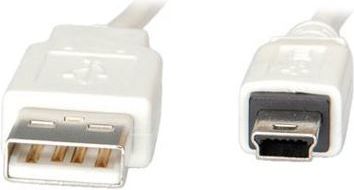 Kabel USB Value USB-A - miniUSB 1.8 m Biały (11.99.8718-20)