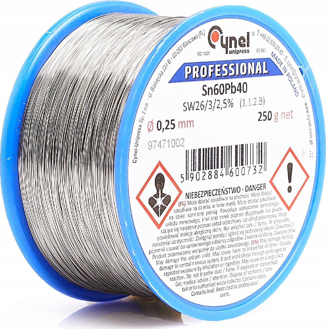 Techrebal Cyna Sn60Pb40-SW26 0,25 250g