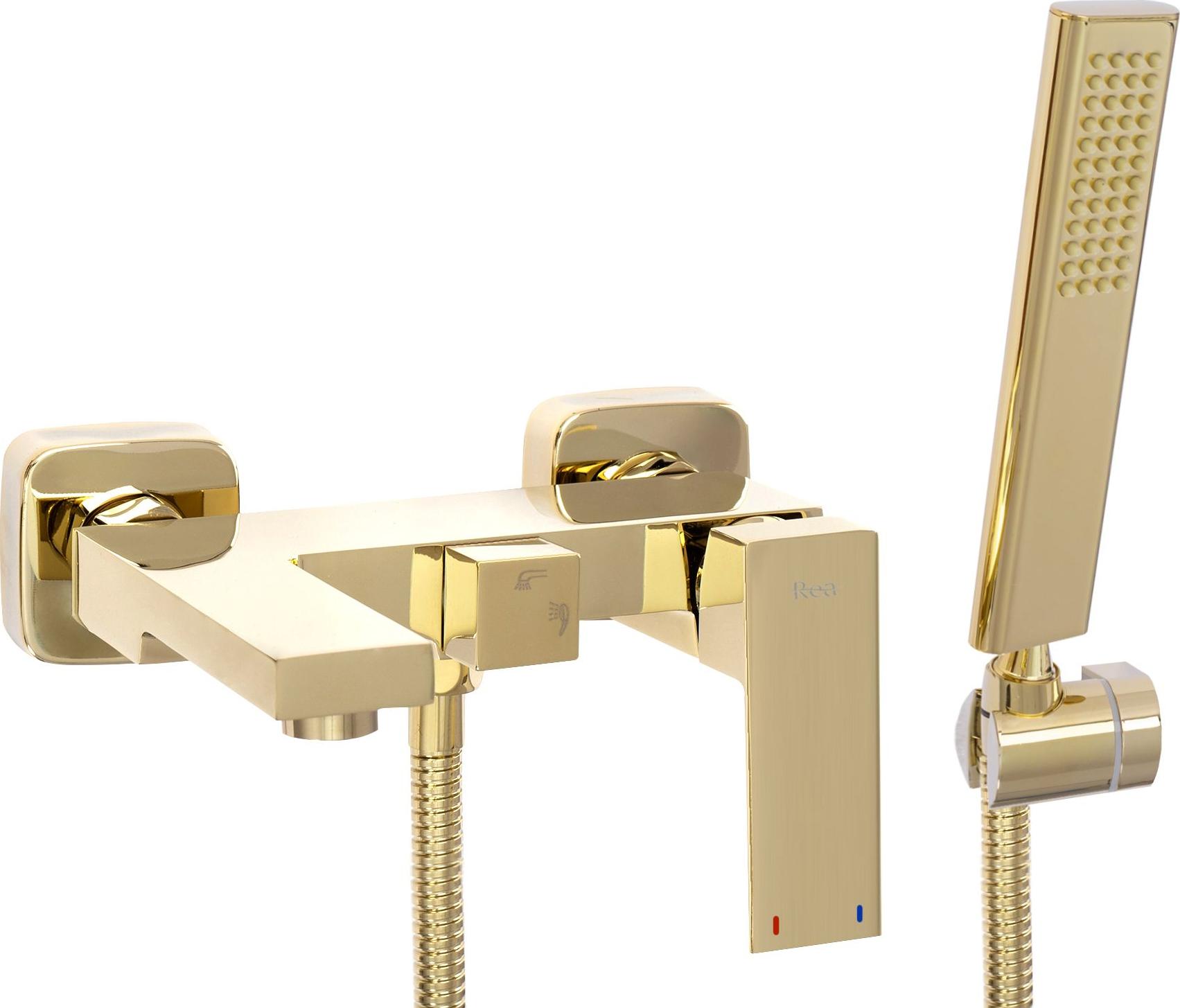 Bateria wannowa Rea Fenix ścienne złoty (REA-B5666)