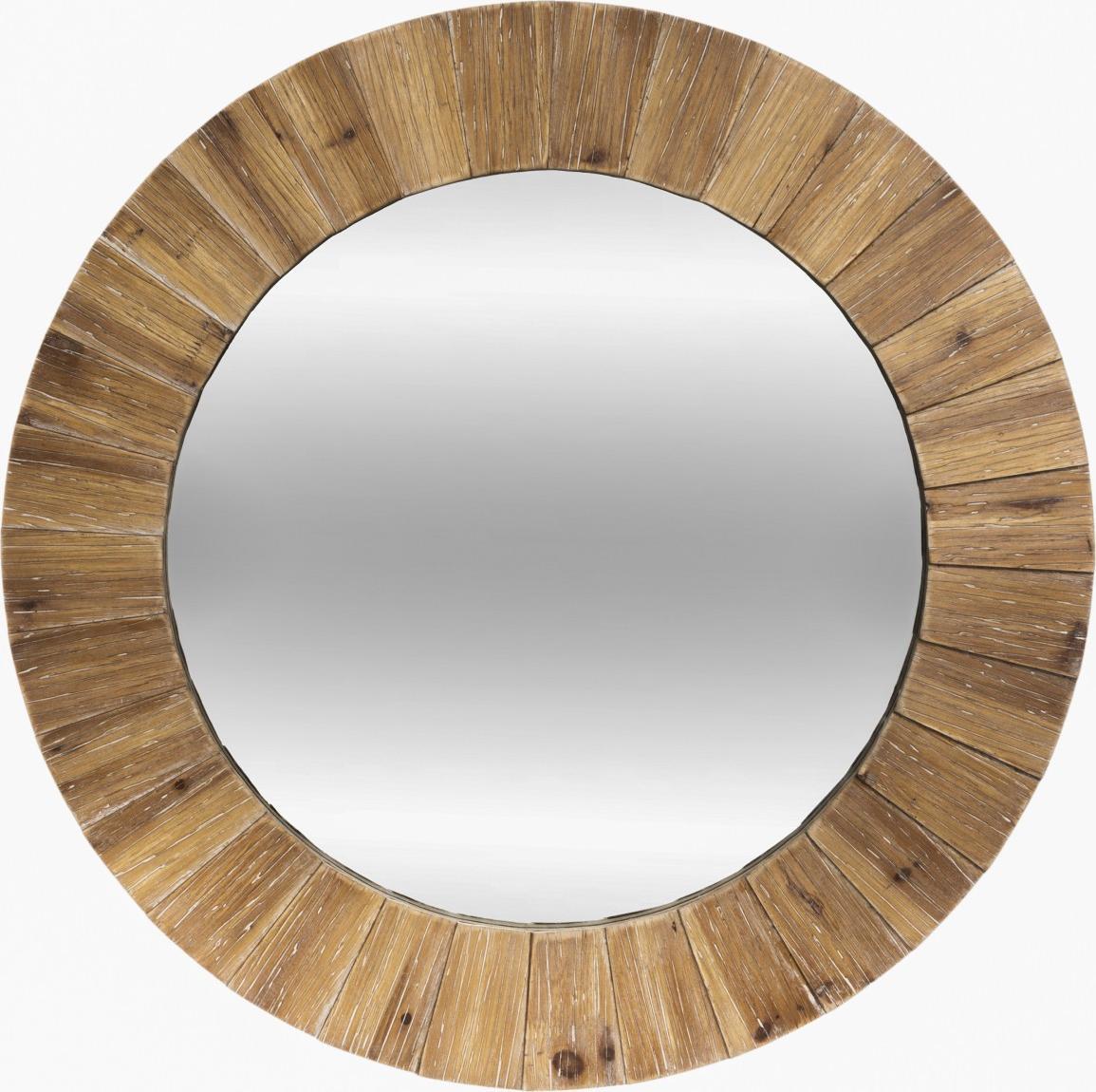 Atmosphera Drewniane lustro ścienne Jazlyn 83 cm
