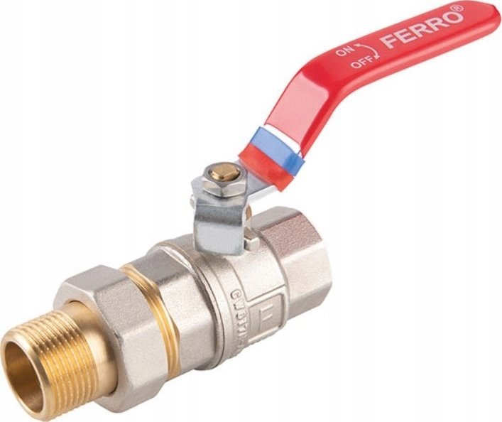 Ferro KFPS11 / FERRO / ZAWÓR KUL. WODNY Z RĄCZKA / 1/2'' NAKR-WKR ŚRUBUNEK, F-POWER /