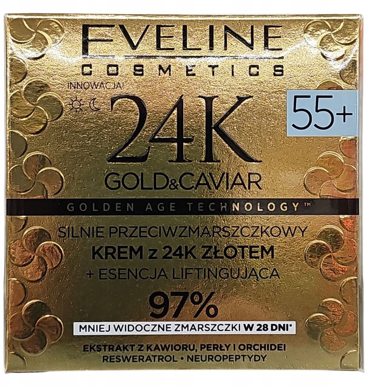 Eveline 24K Gold&Caviar Krem 55+ dzień/noc 50ml