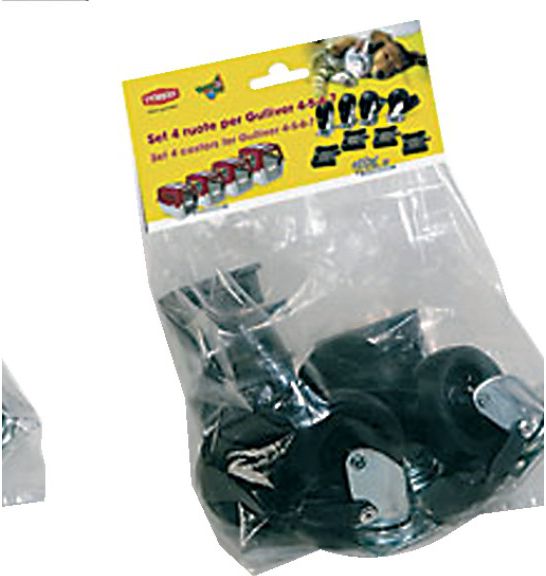 Zolux STEFANPLAST Zestaw 4 kółek dla Gulliver IATA 4,5,6,7