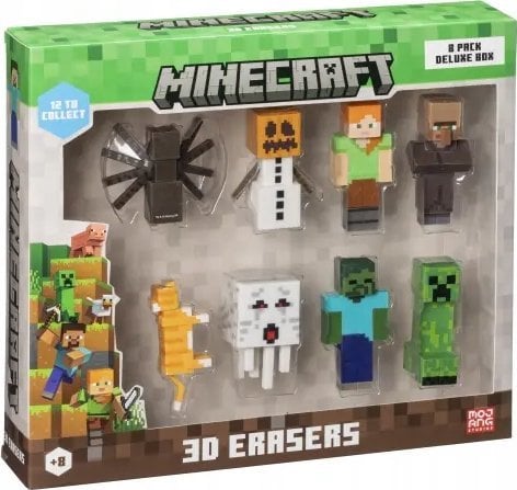 Figurka HP *****MINECRAFT 3D Erasers 8pack DeluxeBox B 14263