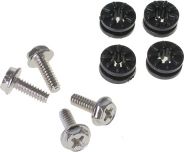 Lamptron śruby HDD z gumowymi podkładkami - czarne LAMP-RS7001