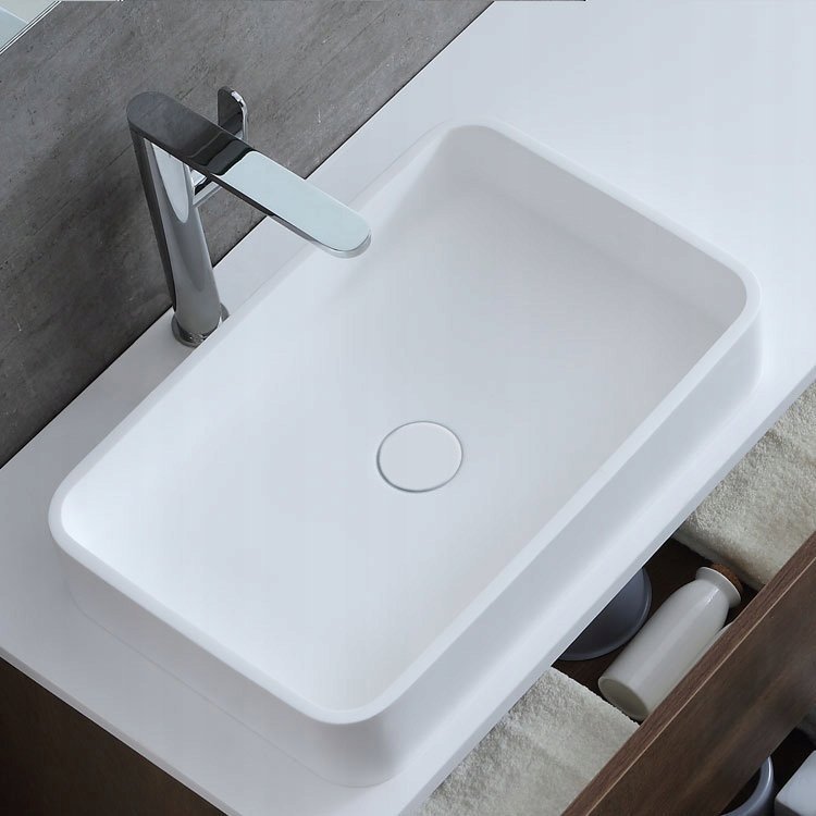 Umywalka EAGO Umywalka nablatowa z konglomeratu StoneArt 55x35