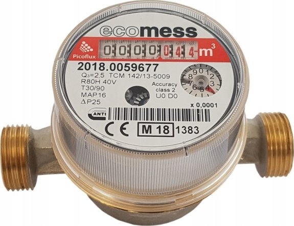Ecomess Wodomierz PICOFLUX 1/2 CW 2,5m3/h