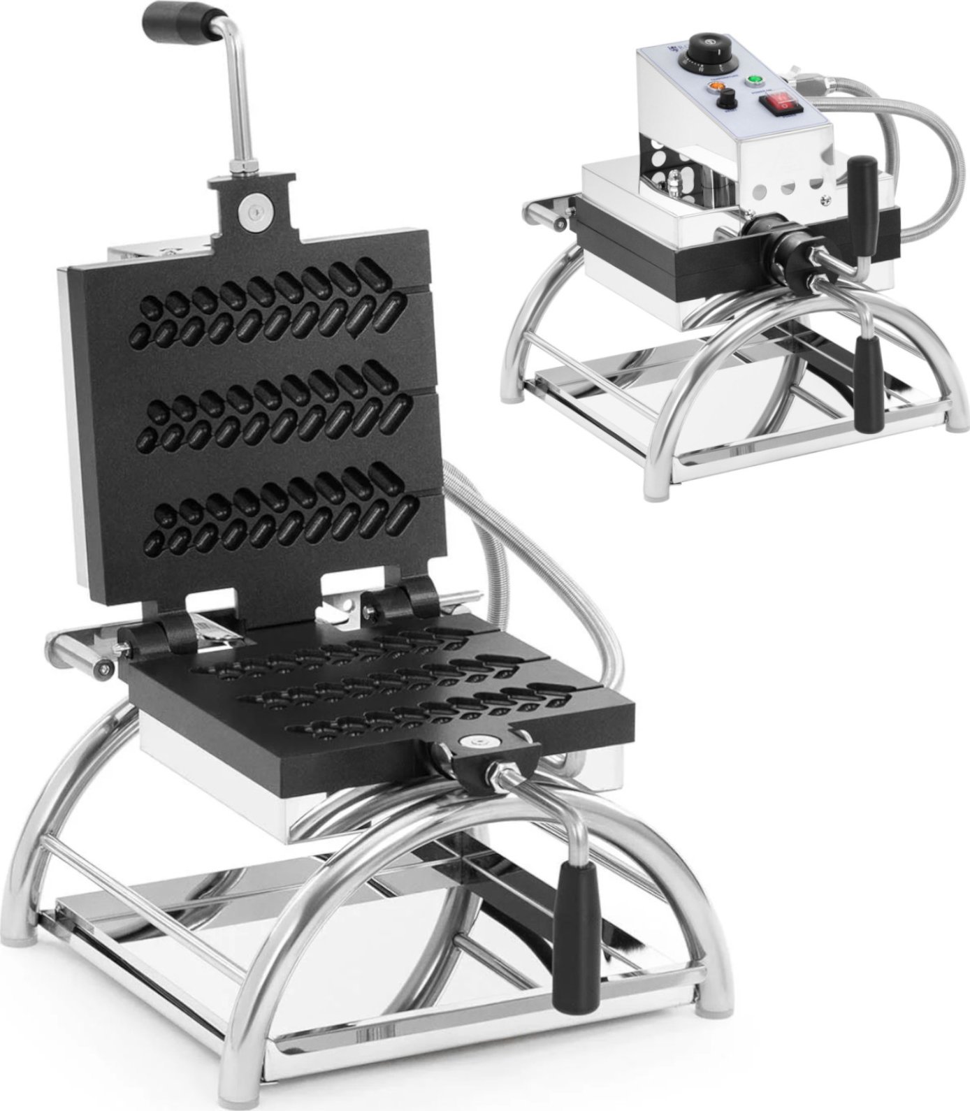 Gofrownica Royal Catering Gofrownica obrotowa do gofrów lizaków 2 x 1000 W Gofrownica obrotowa do gofrów lizaków 2 x 1000 W