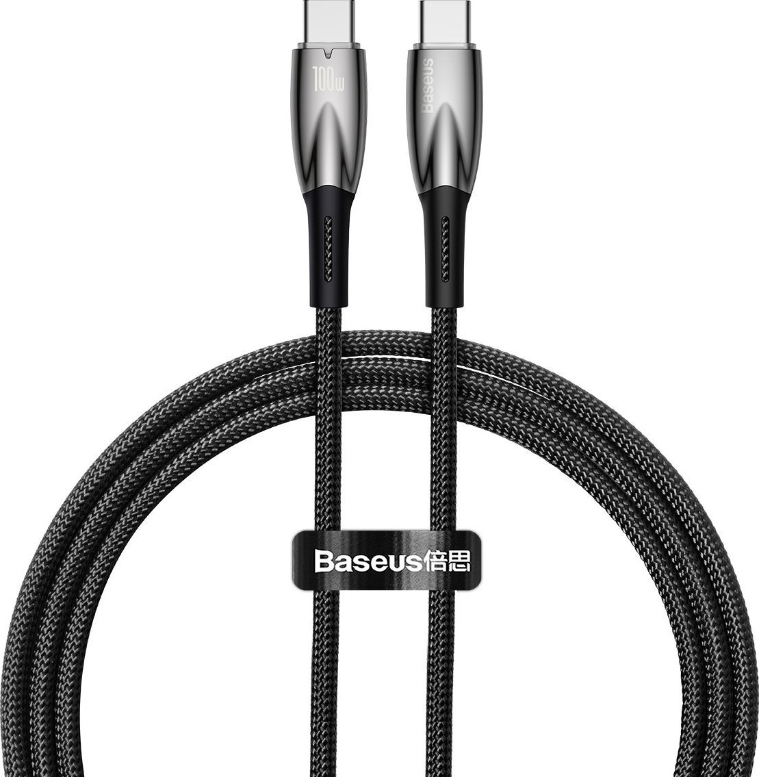 Kabel USB Baseus USB-C - USB-C 1 m Czarny (CADH000701)