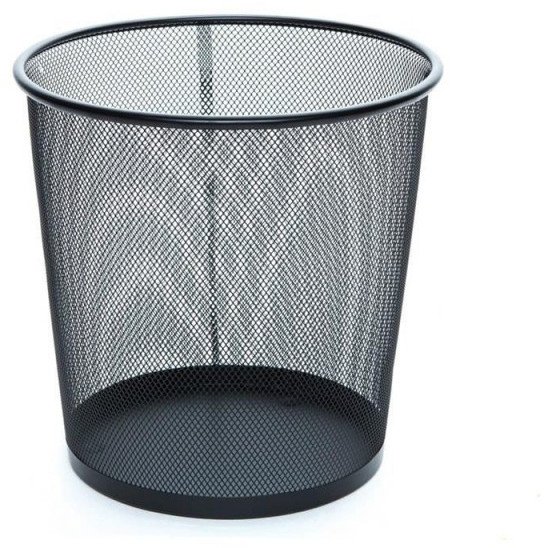TRASH BIN MESHY ROUND BLACK 684004 OKKO