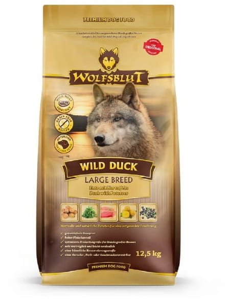 Wolfsblut Dog Wild Duck Large - kaczka i ziemniaki 12,5kg
