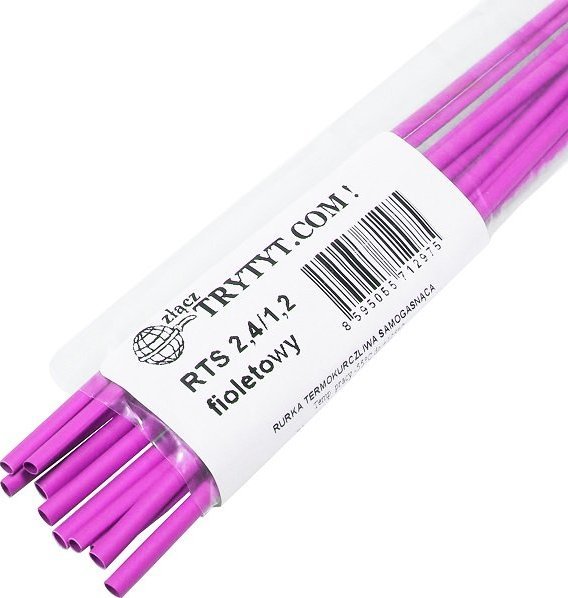 Trytyt 10x Koszulka termokurczliwa RTS 2,4/1,2 fioletowy