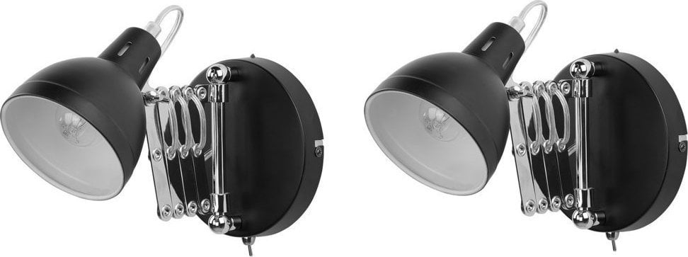 Kinkiet Beliani Zestaw 2 lamp ściennych czarny HARRINGTON!