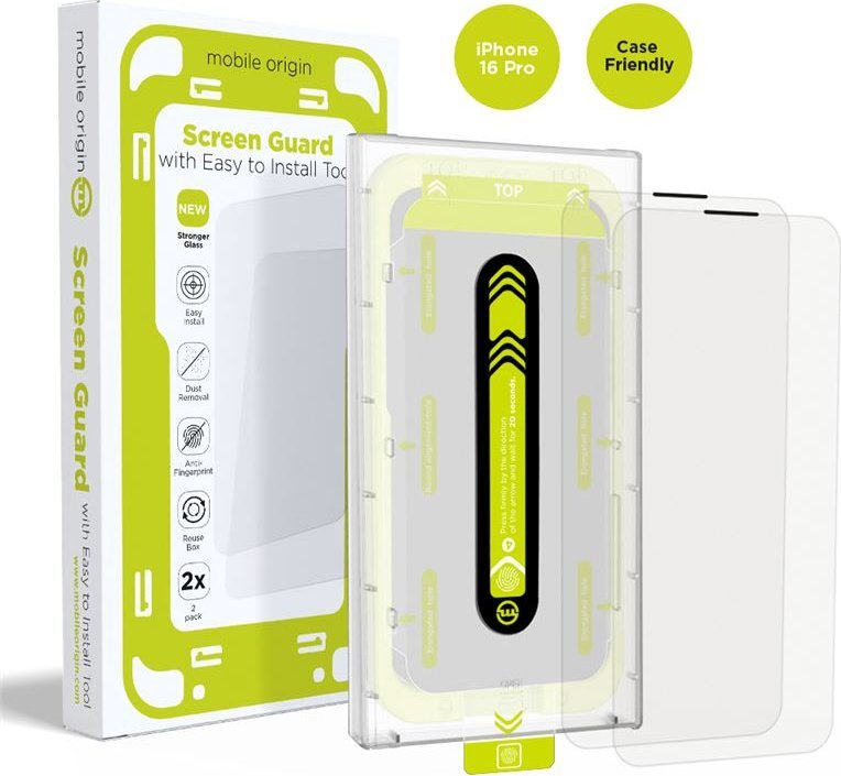 Mobile Origin Screen Guard iPhone 16 Pro z wygodnym aplikatorem, 2szt.