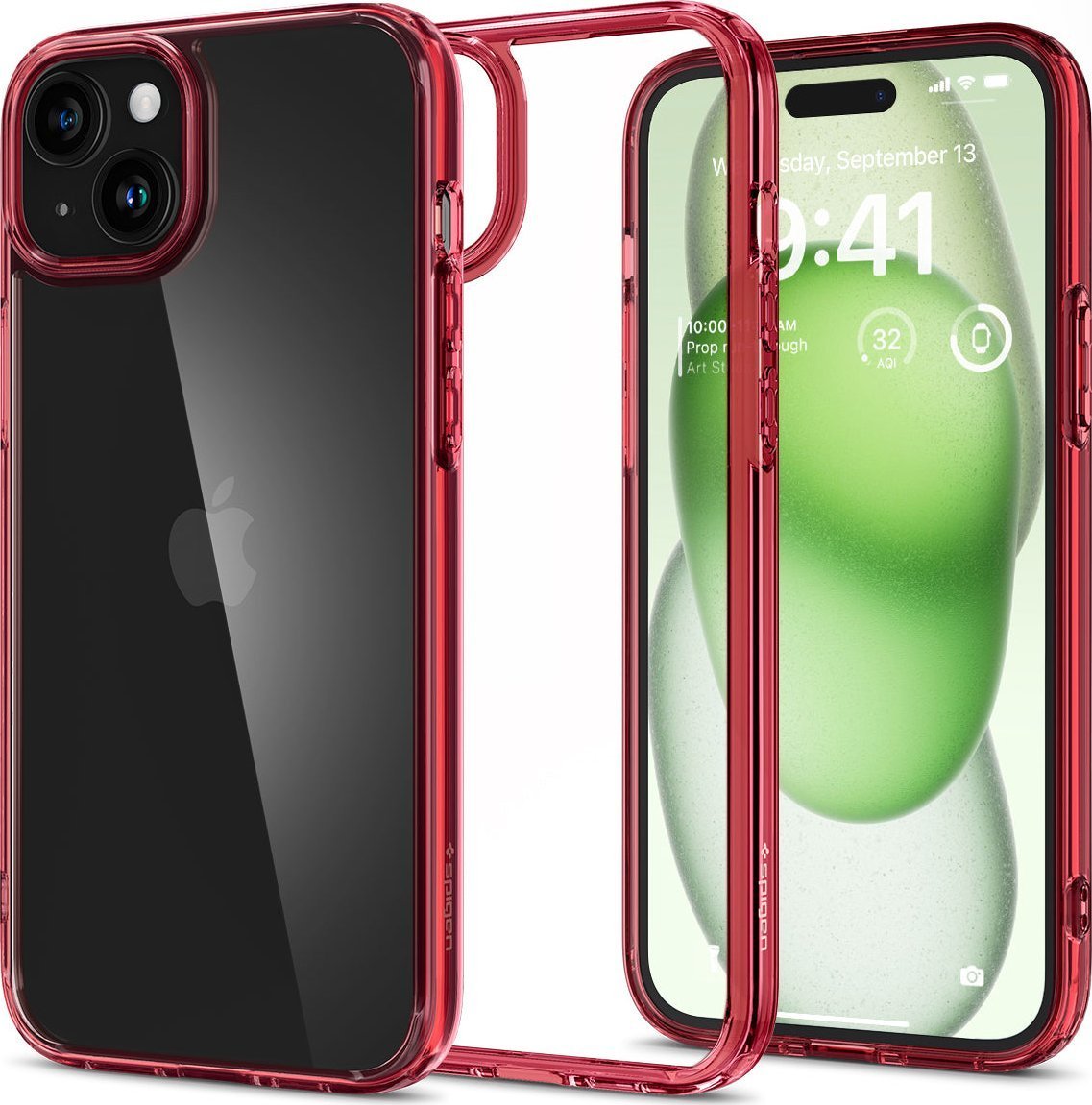 Spigen Spigen Ultra Hybrid, red crystal - iPhone 15 Plus