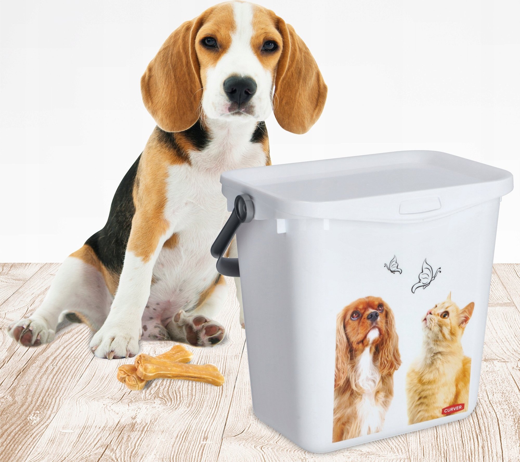 Kadax Curver Pojemnik Na Karmę Zabawki Dla Psa Kota 6 L