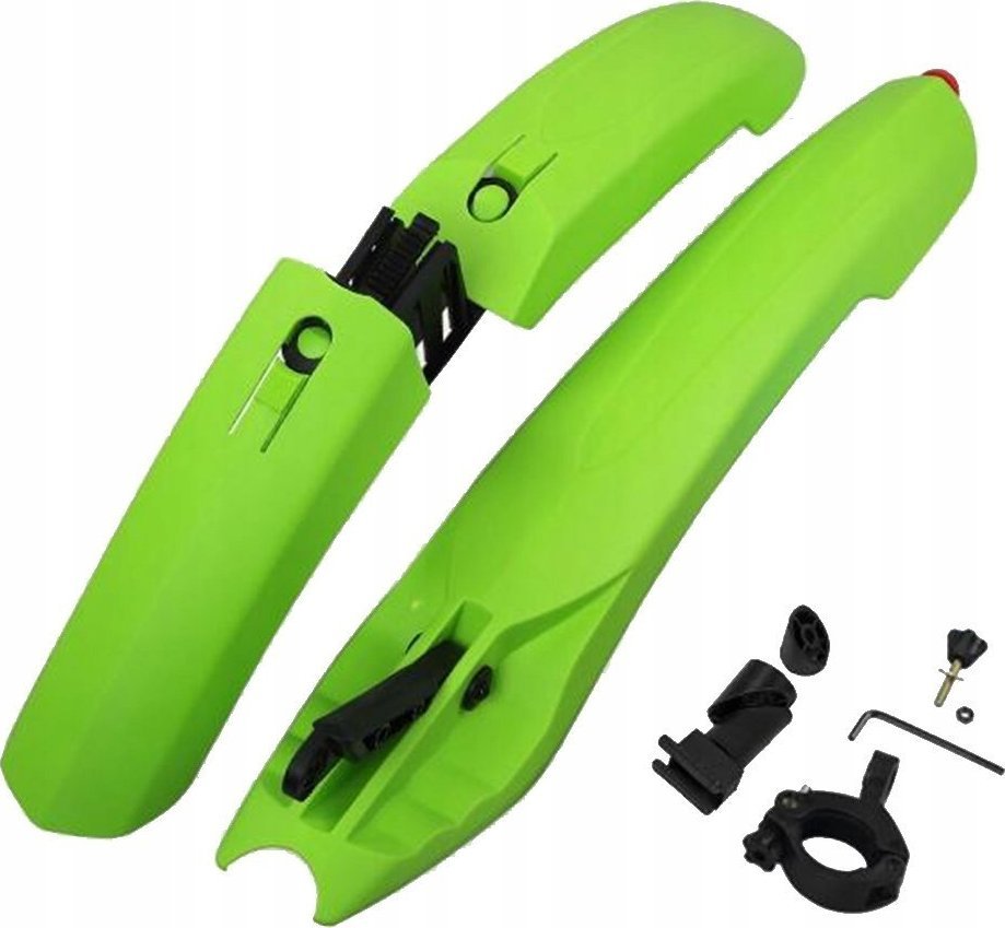 Korbi BŁOTNIKI ROWEROWE WACHLARZE LED 26 27 28 29 ZIELON