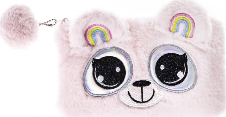 Starpak SASZETKA PLUSZOWA BIG EYES RÓŻOWA 20X11CM