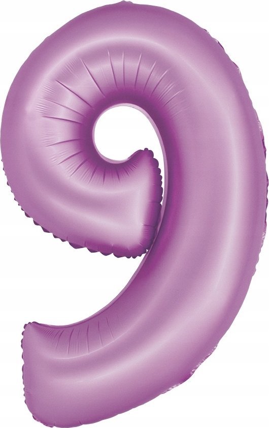 GoDan Balon foliowy Smart Cyfra 9 lawendowa matowa 76cm Godan