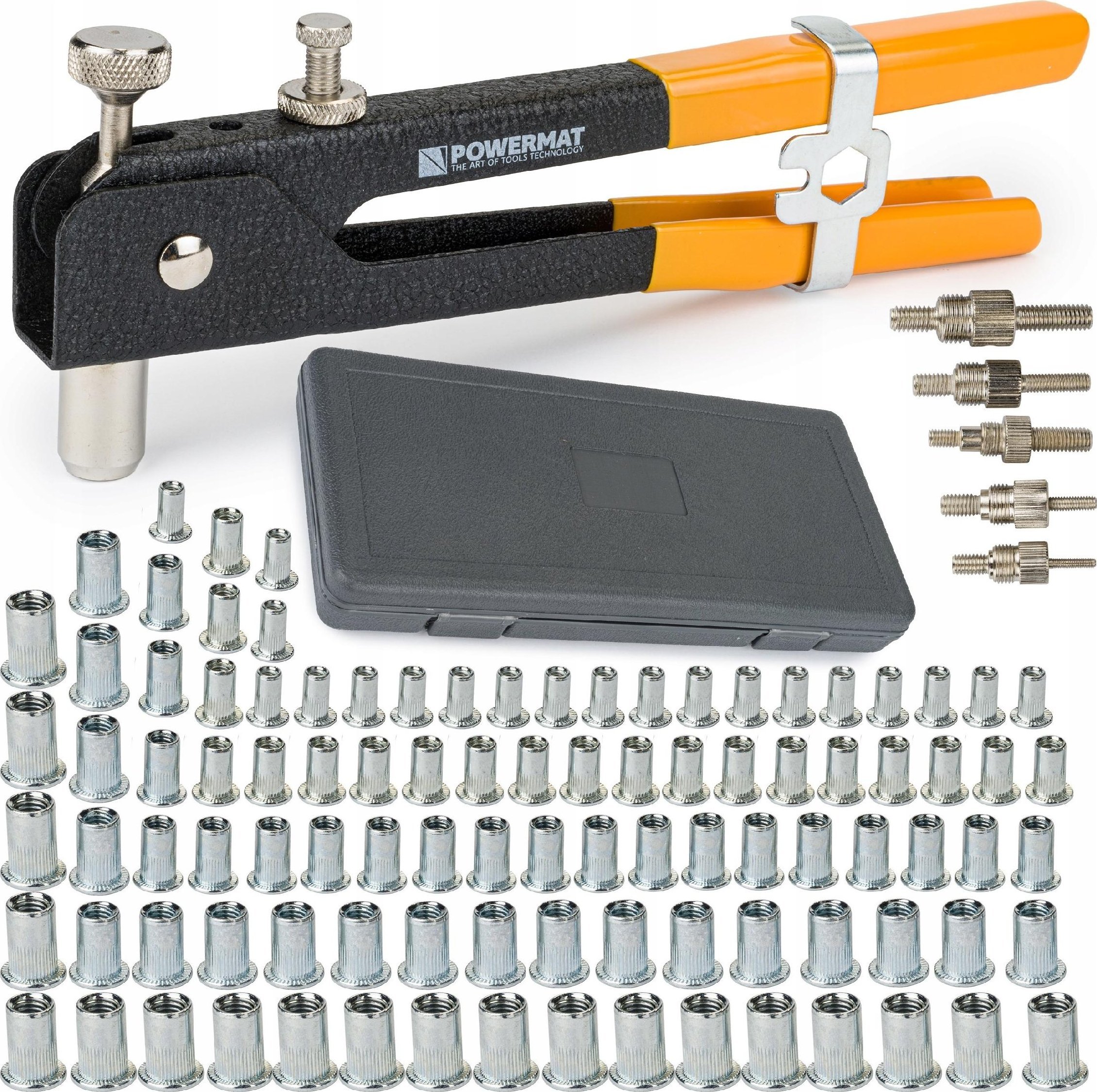 Powermat Nitownica RĘCZNA Do Nitonakrętek M3-M8 ZESTAW 105e