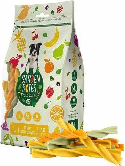 Duvo+ Garden Bites Fruity Dental Swirls l 15 szt.., Op.270g