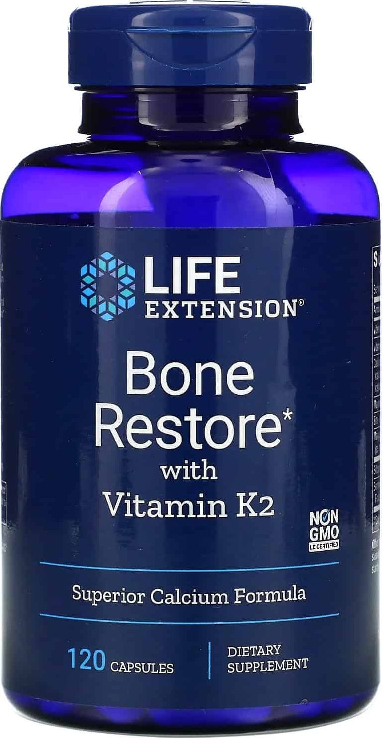 Life Extension Life Extension - Bone Restore + Witamina K2, 120 kapsułek