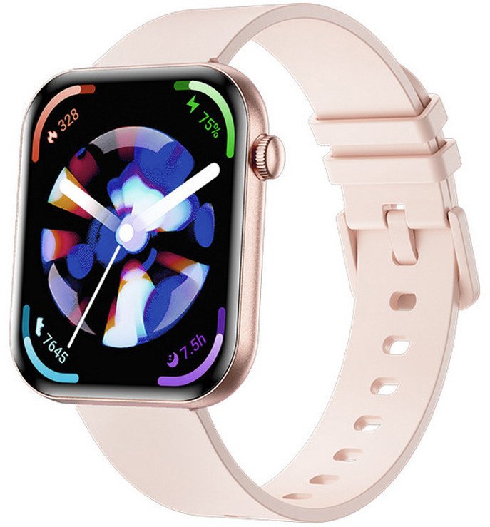 Zegarek Damski SMARTWATCH RUBICON RNCF49 pink/pink silicone