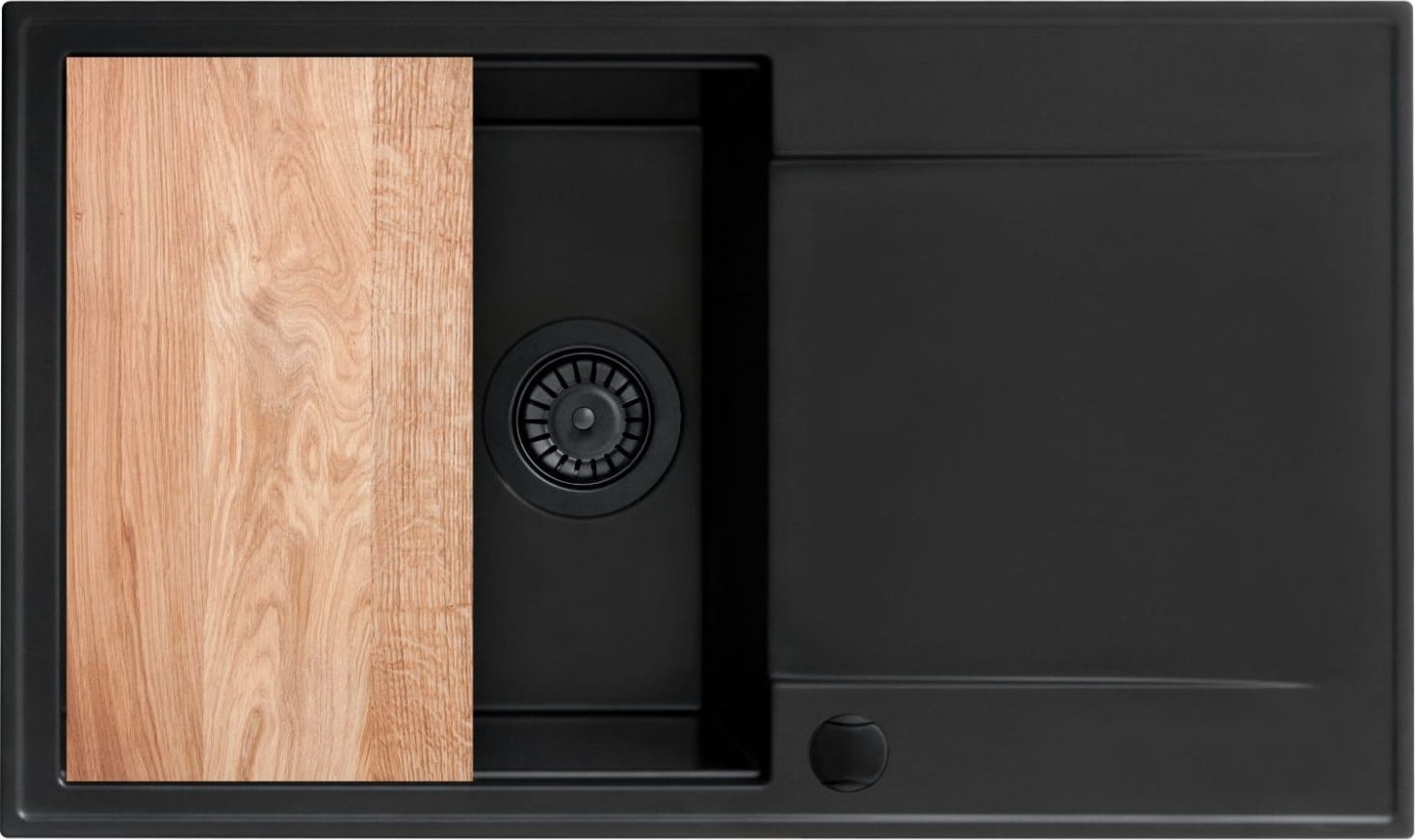 Zlewozmywak Berg BERG ZLEWOZMYWAK DIVA II BRD1911 1,0 OC zlewozmywak + dębowa deska