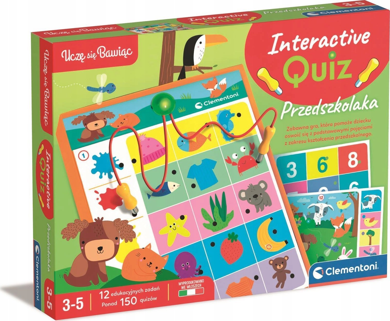 Clementoni Gra Interaktywny Quiz Przedszkolaka