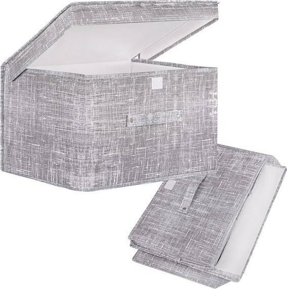 Springos Pudełko do przechowywania 30x50x40cm organizer zamykany szary UNIWERSALNY