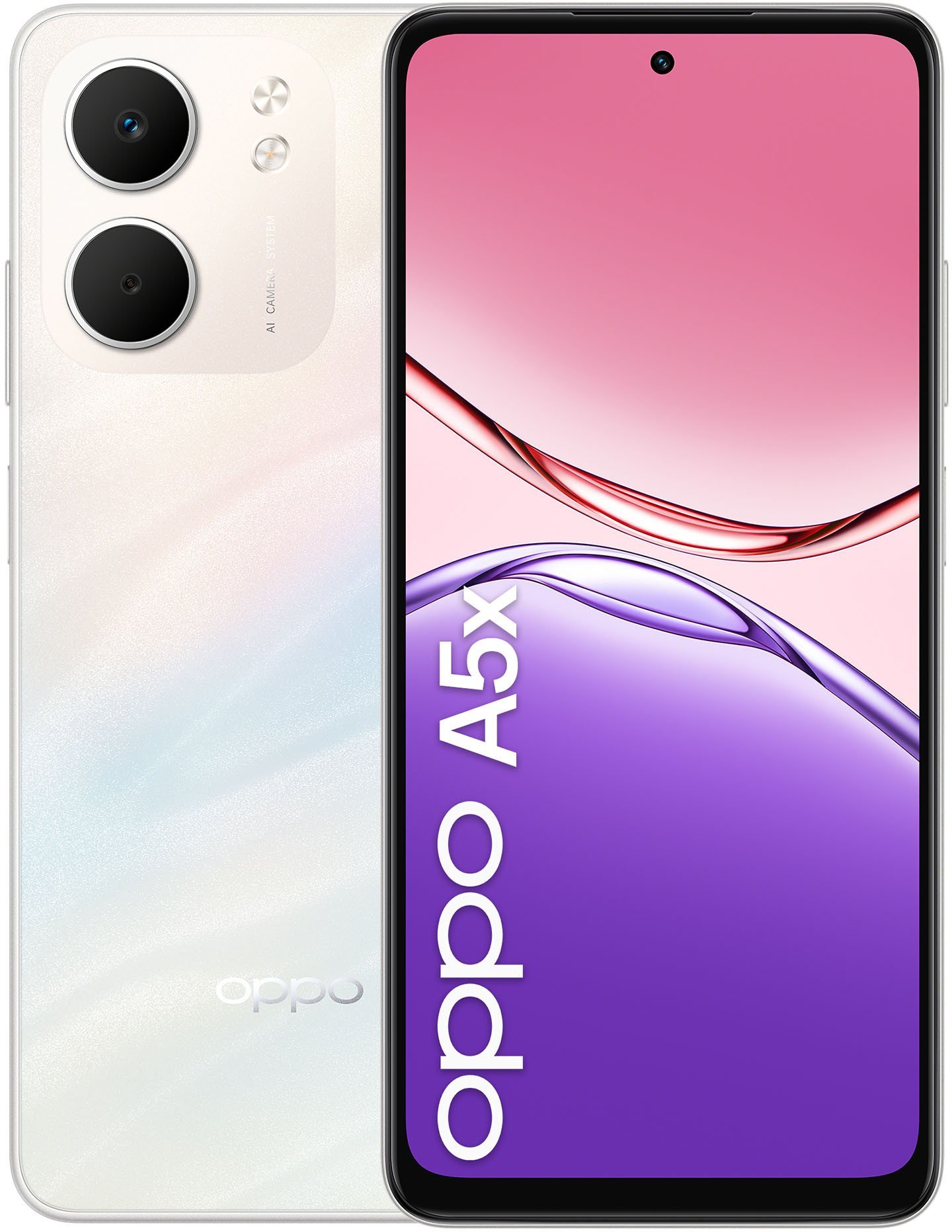 OPPO A5x 16,9 cm (6.67") Dual SIM Android 15 4G USB Type-C 4 GB 128 GB 6000 mAh Biały