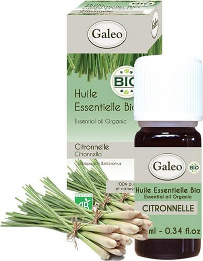 Galeo Olejek eteryczny BIO z trawy cytrynowej Galeo 10 ml