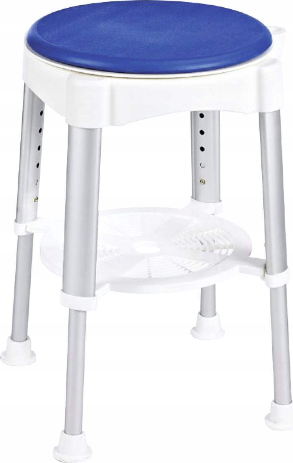 Maximex Taboret pod prysznic, obrotowe siedzisko, wys. 41,5-59 cm