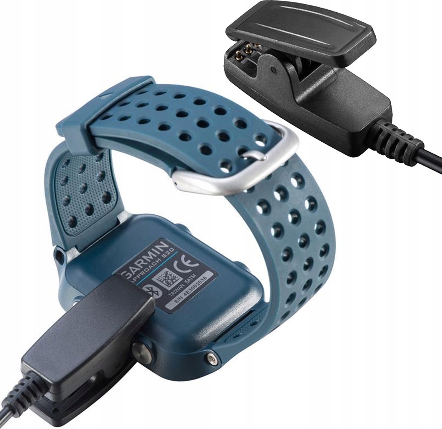 Hello Case KABEL KLIPS USB ZASILAJĄCY ŁADUJĄCY SMARTWATCH ŁADOWARKA GARMIN 1 M CZARNY